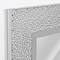 Head West 29" Chrome & White Tile Textured Frame Vanity Mirror